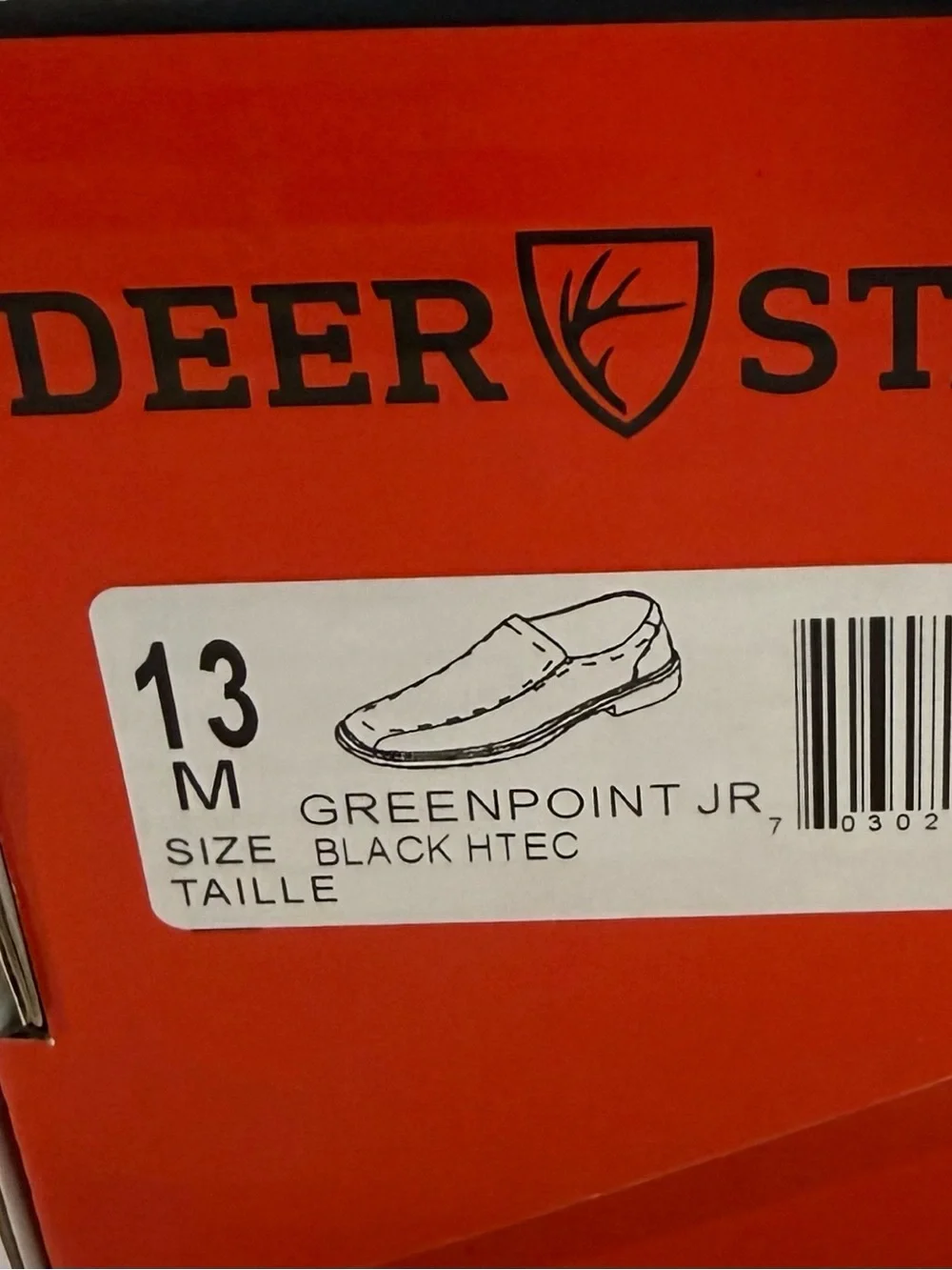 Deer Stags Boys 13M Black Slip-On Dress Shoes